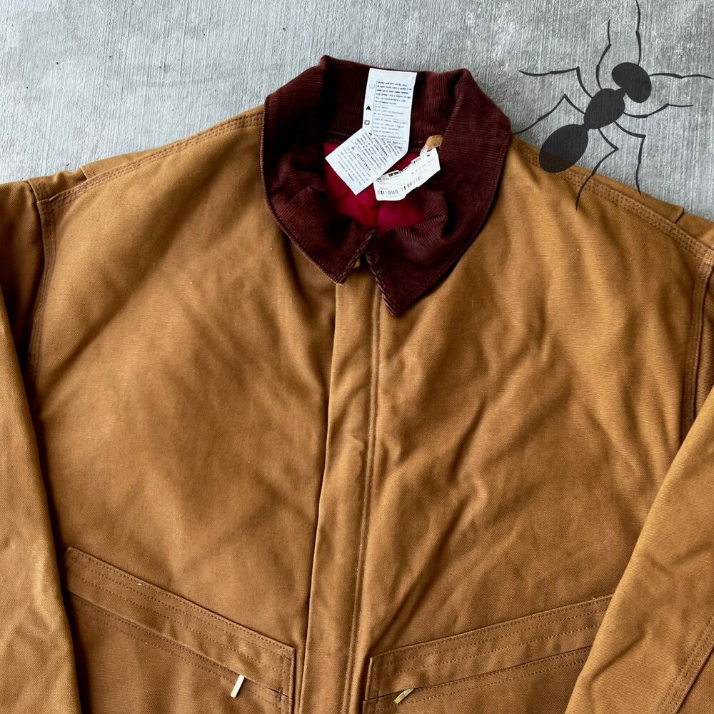 Carhartt cropped detroit style brown work wear jacket - Picture 2 of 10